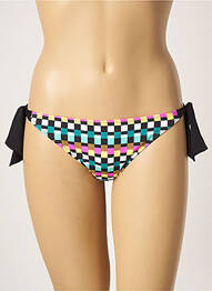 Bas de maillot de bain imprimé fantaisie bikini bleu CHERRY BEACH femme