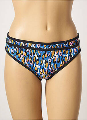Bas de maillot de bain imprimé fantaisie culotte bleu BELCOR femme