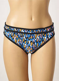 Bas de maillot de bain imprimé fantaisie culotte bleu BELCOR femme