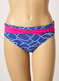 Bas de maillot de bain imprimé fantaisie culotte bleu BELCOR femme