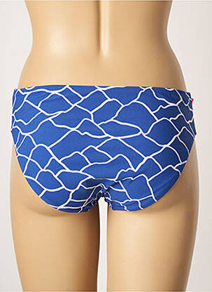 Bas de maillot de bain imprimé fantaisie culotte bleu BELCOR femme