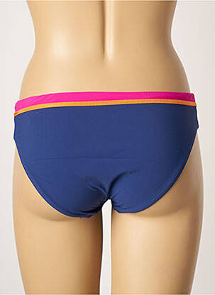 Bas de maillot de bain imprimé rayures culotte bleu BELCOR femme