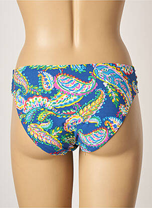 Bas de maillot de bain stretch culotte bleu BELCOR femme