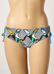 Bas de maillot de bain imprimé fantaisie culotte bleu BELCOR femme