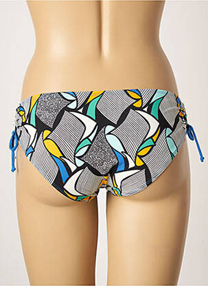 Bas de maillot de bain imprimé fantaisie culotte noir BELCOR femme