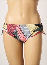 Bas de maillot de bain imprimé tie and dye culotte rose BELCOR femme
