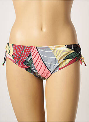 Bas de maillot de bain imprimé tie and dye culotte rose BELCOR femme