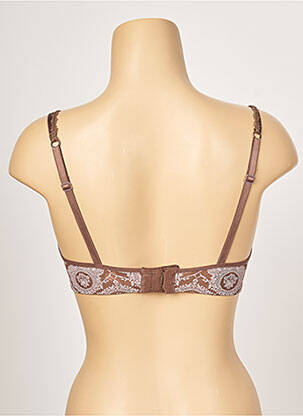 Soutien-gorge effet matière satinée haut soutien-gorge moulé marron PASSIONATA femme