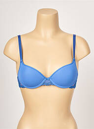 Soutien-gorge effet matière satinée haut soutien-gorge moulé bleu PASSIONATA femme