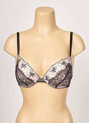 Soutien-gorge effet matière satinée haut soutien-gorge push-up noir PASSIONATA femme
