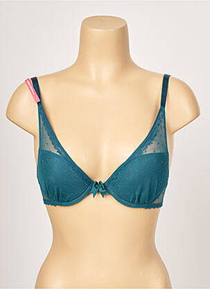 Soutien-gorge effet matière satinée haut soutien-gorge push-up vert PASSIONATA femme