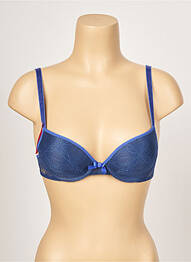 Soutien-gorge effet matière satinée haut soutien-gorge push-up bleu PASSIONATA femme
