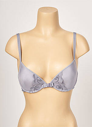 Soutien-gorge effet matière satinée haut soutien-gorge push-up gris PASSIONATA femme