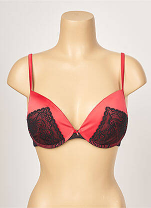 Soutien-gorge effet matière satinée haut soutien-gorge push-up rouge PASSIONATA femme