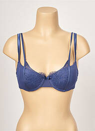 Soutien-gorge effet matière satinée haut soutien-gorge avec mousse de rembourrage amovible bleu PASSIONATA femme