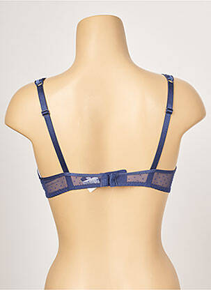 Soutien-gorge effet matière satinée haut soutien-gorge avec mousse de rembourrage amovible bleu PASSIONATA femme