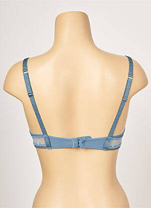 Soutien-gorge effet matière satinée haut triangles bleu PASSIONATA femme