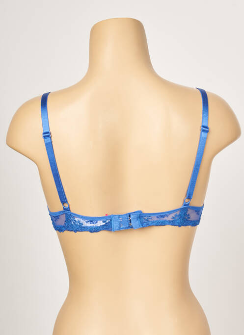 Soutien-gorge effet matière satinée haut soutien-gorge moulé bleu PASSIONATA femme