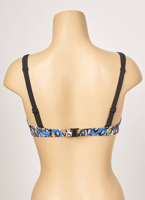 Haut de maillot de bain stretch haut soutien-gorge emboitant bleu BELCOR femme
