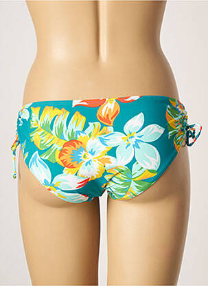 Bas de maillot de bain imprimé fleurs culotte bleu BELCOR femme