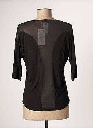 Top tissage jersey manches 3/4 noir MOKA'S femme