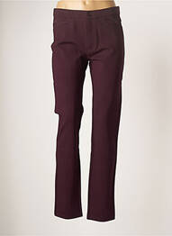 Pantalon slim broderie rivets taille normale violet YOULINE femme