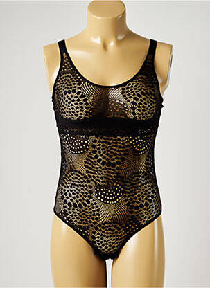 Body lingerie légère et transparente noir IMPLICITE femme