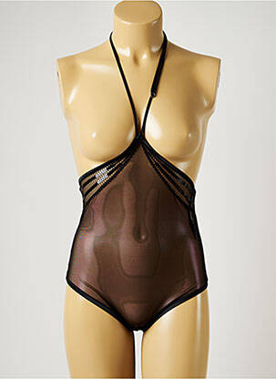 Body lingerie fermeture agrafe noir IMPLICITE femme