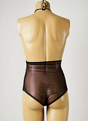 Body lingerie fermeture agrafe noir IMPLICITE femme