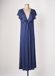 Chemise de nuit col v bleu SIMONE PERELE femme