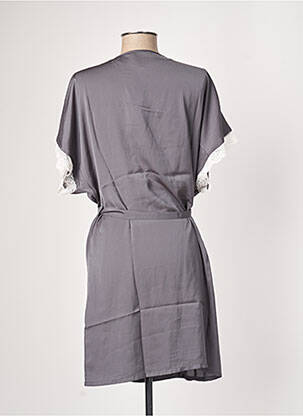 Déshabillé fermeture liens à nouer gris VALEGE femme