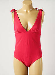 Maillot de bain 1 pièce stretch haut triangles rose SIMONE PERELE femme