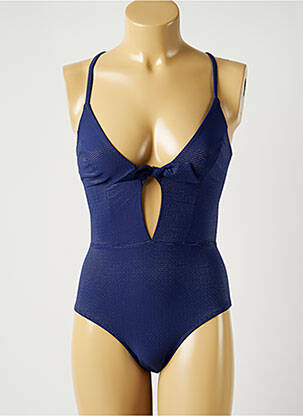 Maillot de bain 1 pièce haut soutien-gorge emboitant haut soutien-gorge emboitant bleu SIMONE PERELE femme