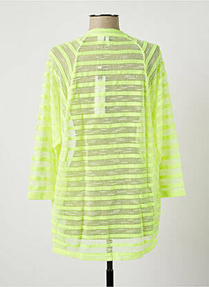 Gilet manches longues maille ajourée jaune O'NEILL femme