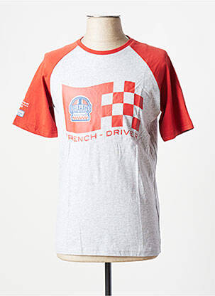 T-shirt coupe cintrée manches courtes gris DELAHAYE homme