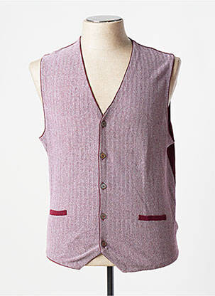 Gilet sans manche poches rouge GRAN SASSO homme