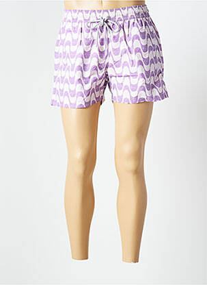 Short de bain imprimé fantaisie violet COLLECTION homme