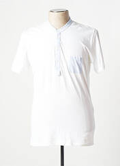 T-shirt blanc WOOL & CO pour homme seconde vue