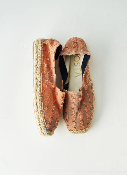 Espadrilles orange COSTA pour femme