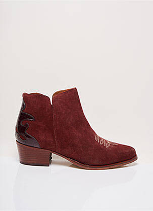 Bottines/Boots rouge SCHMOOVE pour femme
