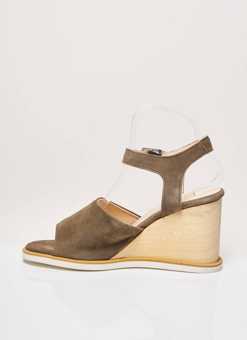 Sandales/Nu pieds vert ANAKI pour femme