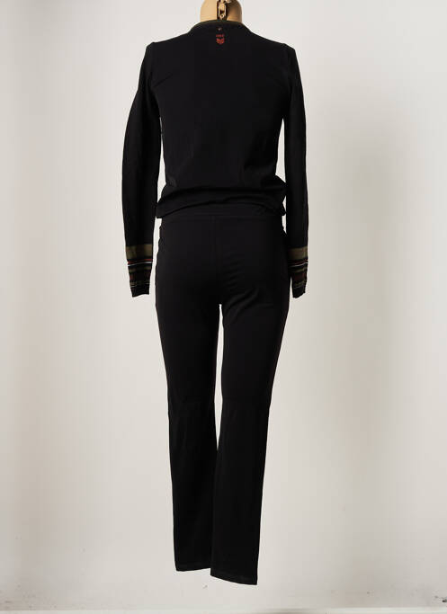 Combi-pantalon poches manches longues noir HBT femme