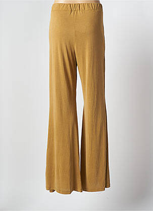 Pantalon large coupe fluide taille haute marron BSB femme