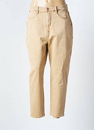 Pantalon 7/8 taille haute taille haute beige SALSA femme