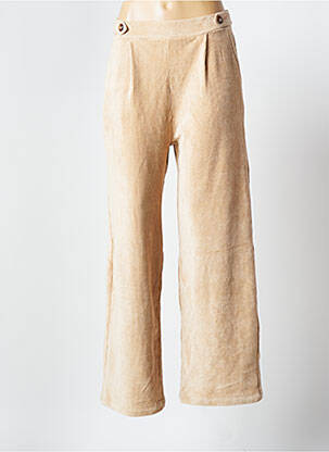 Pantalon large beige LA PETITE ETOILE pour femme