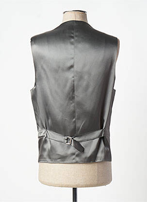Gilet sans manche tissage satiné gris SMART homme