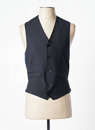 Gilet sans manche effet matière satinée bleu PAUL SMITH homme