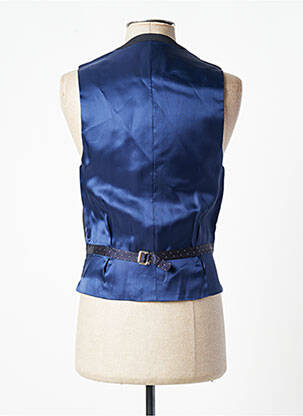 Gilet sans manche effet matière satinée bleu PAUL SMITH homme