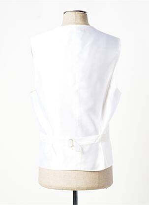 Gilet sans manche tissage satiné beige SMART homme