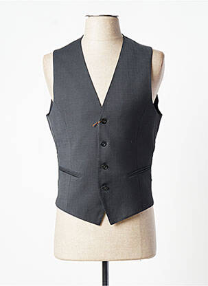 Gilet sans manche effet matière satinée noir PAL ZILERI homme